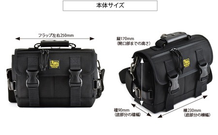 VanNuys ポータブルオーディオ用カスタムバッグF2（Wバックル）250 ウエストバッグ ウエストポーチ アウトドア ボディバッグ ヒップバッグ ブラック バンナイズ ファッション カバン 