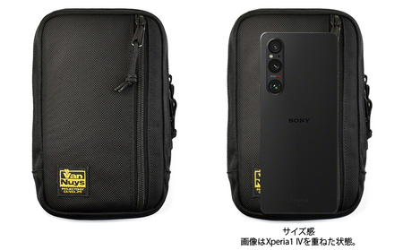 VanNuys 薄型サブポケット／Type-D ウエストバッグ 多機能ウエストバッグ 収納多数 ヒップバッグ  帆布 バンナイズ ファッション カバン 