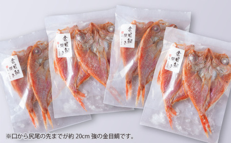 金目鯛 一夜干し 大満足の８枚 ＜ お試しセット ＞ 漁港町 尾鷲 からお届け 名産 金目鯛  たっぷりの 金目 キンメ 干物 冷凍 小分け 魚 さかな 鮮魚 新鮮  高級 きんめ 一夜干し 三重県 尾鷲市 尾鷲湾 鯛めし アクアパッツァ 香草焼き ハレの日 お祝い  NY-7