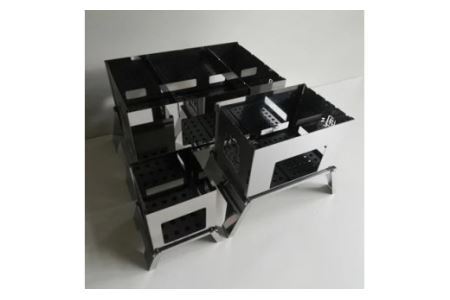 [S／M／Lサイズ] セット販売 焚き火台 囲 艶消し 2トーン ネーム ビニールケース付 [2574]