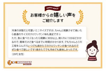 [おうちで焼きたて！] プチクロワッサン100個 (冷凍生地) [0721]