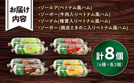 ベトナム風ハム Sサイズ 4種セット / ハム ベトナム料理 [BBBE006]