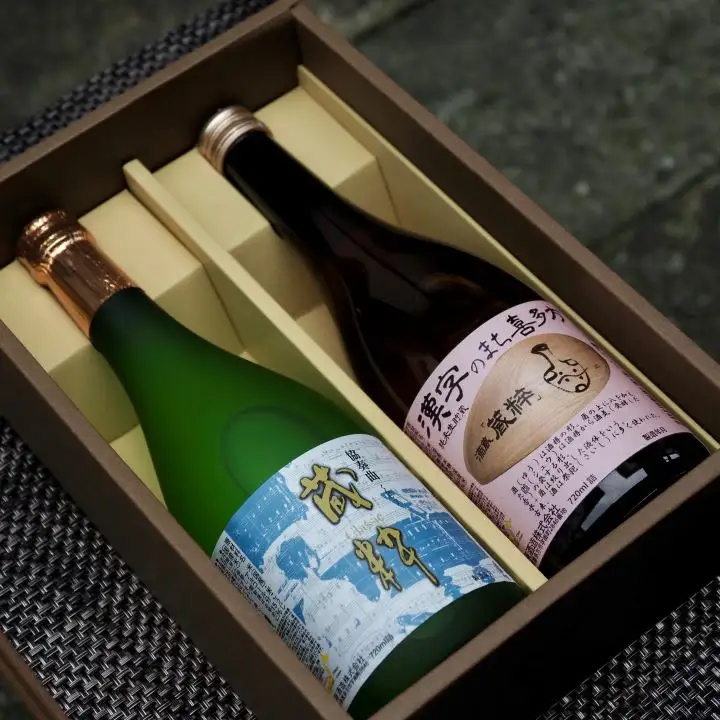 日本酒　喜多方漢字のまちセット　純米酒　蔵粋　古代文字ラベル　720ｍｌ　各１本　計２本　飲み比べ　セット　ギフト　お土産　小原酒造　会津　喜多方【07208-0015】