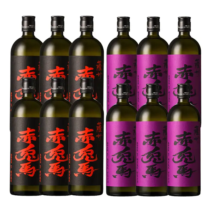 【3か月定期便】本格芋焼酎 赤兎馬・紫の赤兎馬720ml×各6本 計12本を3回【00-003-56-TK】