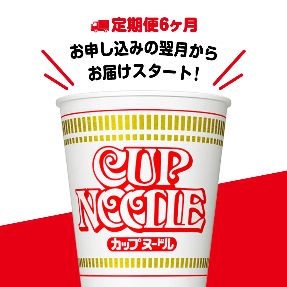 【定期便6か月】日清 カップヌードル★1箱（20食入）