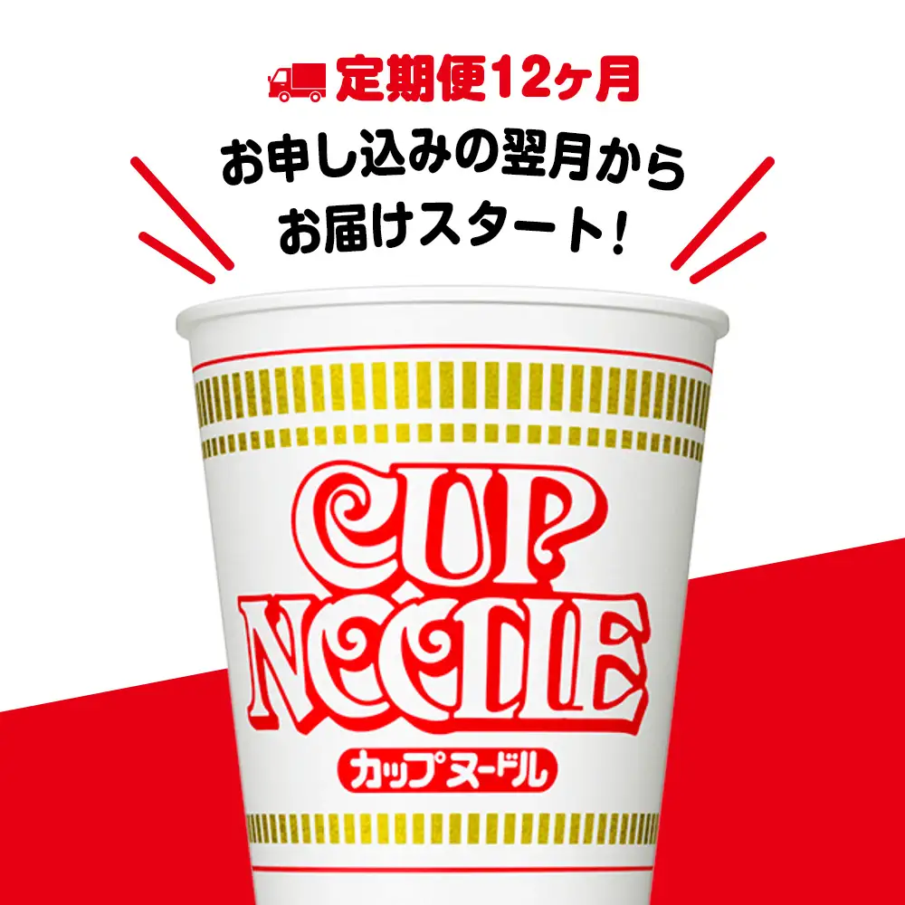 【定期便12か月】日清 カップヌードル★1箱（20食入）