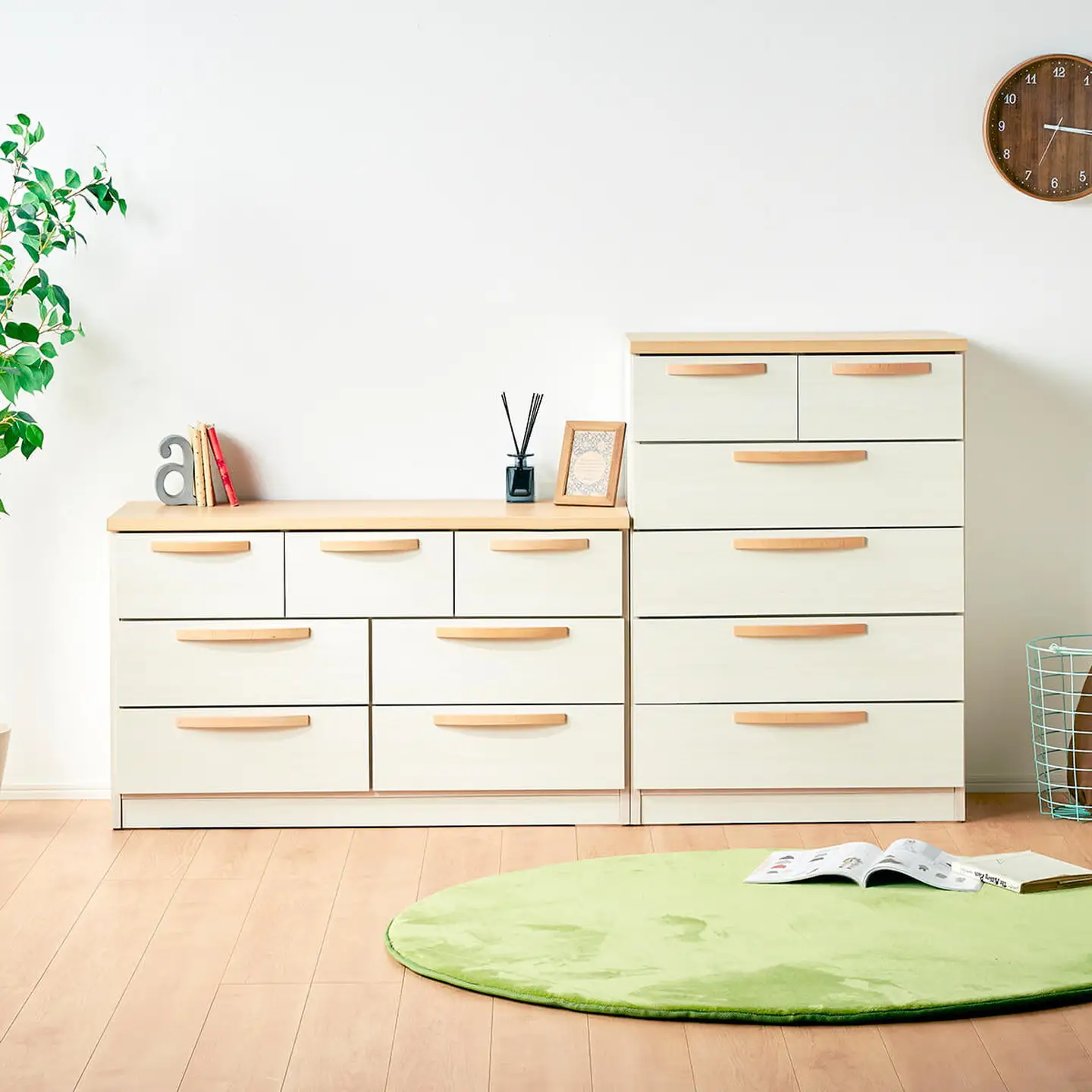 アベニール 110-3段 チェスト【諸富家具】：C143-015
