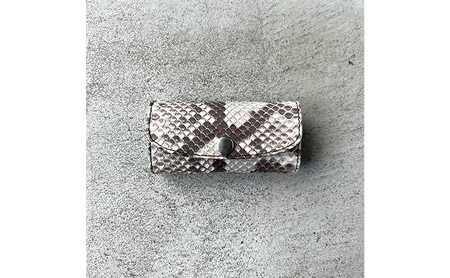 本革 キーケース ダイヤモンドパイソンレザー ファッション小物 イタリアンレザー プレゼント ギフト 