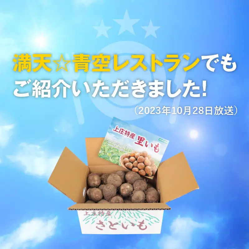 【先行予約】【満天☆青空レストランでご紹介】上田農園 上庄特産さといも 3kg【10月下旬から順次発送】年内発送