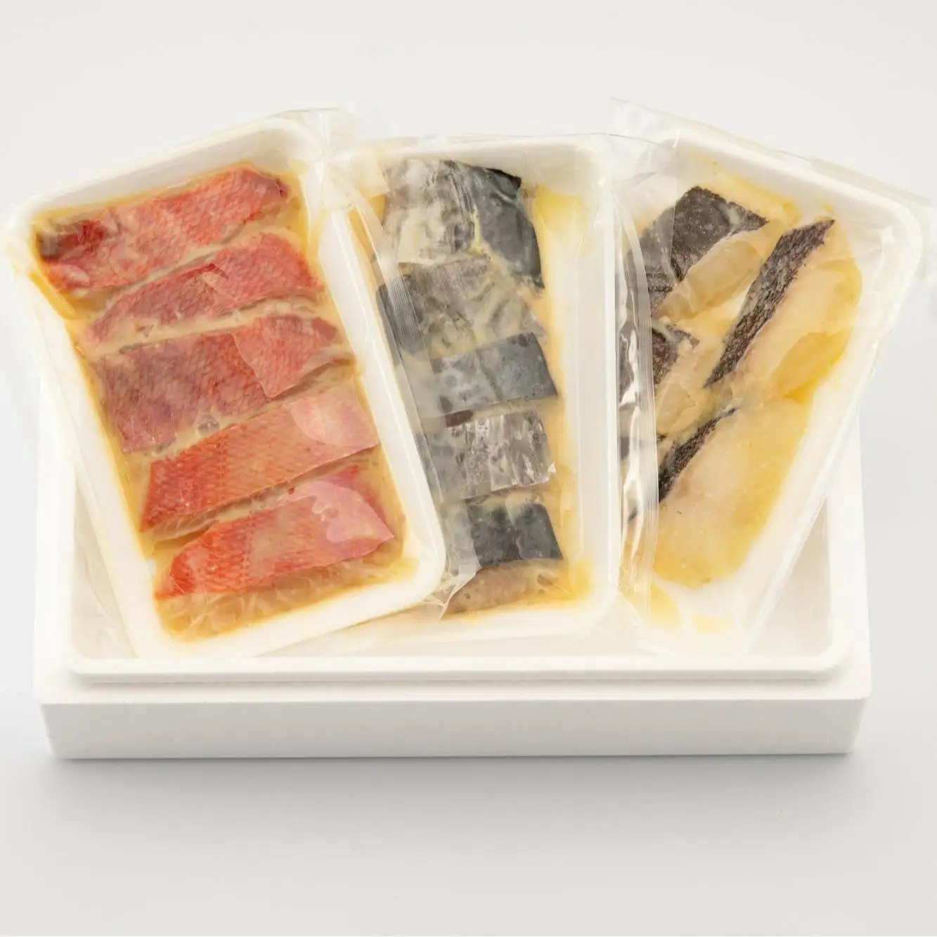 【定期便年6回】熟練の味 西京漬け 3品セット(サワラ、金目鯛、カレイ) H-343