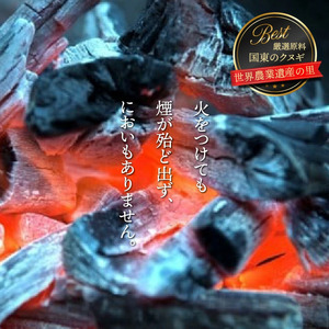 煙がなく匂わない！ こだわり炭職人の国東木炭 10kg（5kg×2箱） 少煙