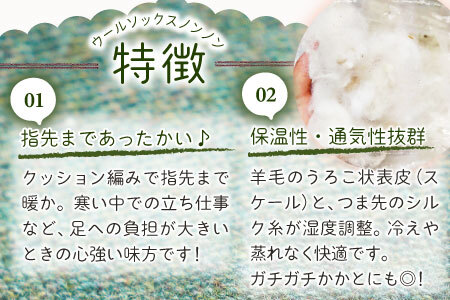 ひつじ飼いが作る ごほんゆびウールソックス Mサイズ(グリーン)【ウール ソックス 5本指 靴下 Mサイズ グリーン 緑色 深緑 レディース メンズ 男女兼用 島根県 大田市】