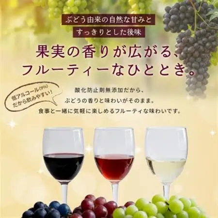 ワイン 酸化防止剤無添加のやさしいワイン 濃い赤 紙パック 1.8L 6本 セット【1466538】