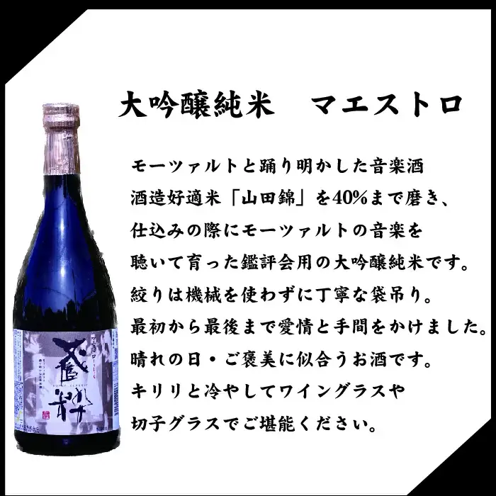 日本酒　大吟醸純米マエストロ　1984（古酒）　720ｍｌ　各１本　計２本　飲み比べ　セット　ギフト　お土産　小原酒造　会津　喜多方【07208-0019】