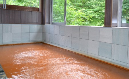 【赤褐色の秘湯入浴券付】天狗温泉浅間山荘ロフト付きコテージ宿泊券 旅行券 9名分 食事なし 