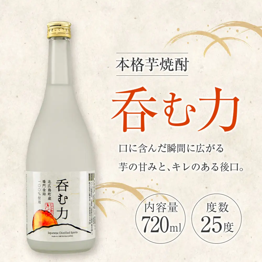 芋の甘みとキレ 本格芋焼酎『呑む力』～耕作放棄地に緑を広げよう！～ MT101_001