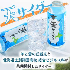 【B7032】 北海道士別市「天サイダー」(330ml×24本) サイダー 炭酸 炭酸飲料 ジュース 飲み物 ドリンク 【羊と雲の丘観光】