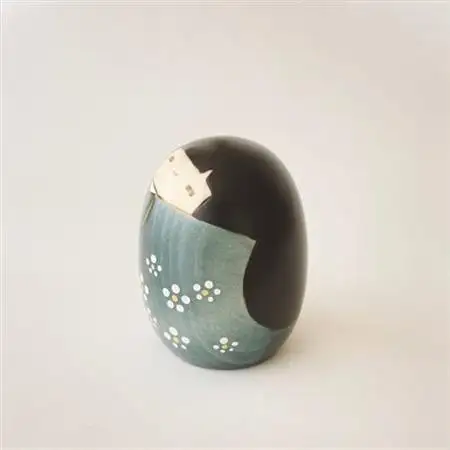 しあわせ　グリーン　大(1体)_装飾品・工芸品   _【1293299】
