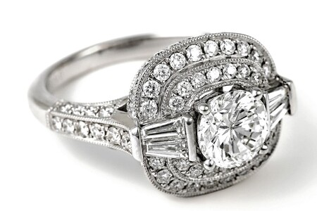 【ふるなび限定】【一点もの】ダイヤモンド（1.100ct）K18WGリング　R69　K05100-H　FN-Limited-SP