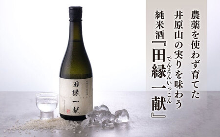 無農薬で育てたお米で作った 日本酒 『田縁一献（でんえんいっこん）』 720ml×2本 糸島市 / NPO法人田縁プロジェクト [AUM001] 純米酒
