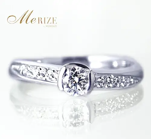 指輪 天然ホワイト ダイヤモンド 0.25ct SIクラス Genevieveジュヌヴィエーヴ【プラチナ950】r-185（KRP）M97-1410