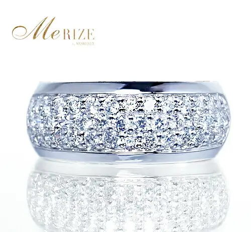 指輪 天然 ダイヤモンド 0.5ct パヴェ SIクラス Mathilde マチルド【プラチナ950】r-179（KRP）O7-1410