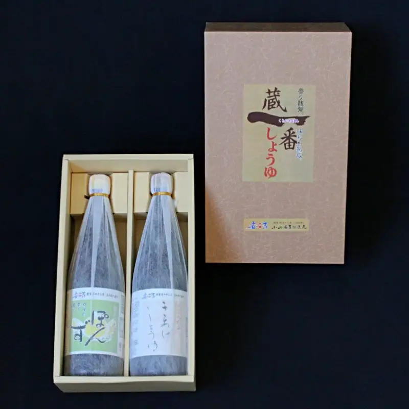 安吉の詰め合わせセットC（きあげしょうゆ720ml・しょうゆポン酢720ml） / 調味料 醤油 こいくち セット 化粧箱入り 贈答 ギフト 和歌山県 田辺市【kyj016-1】