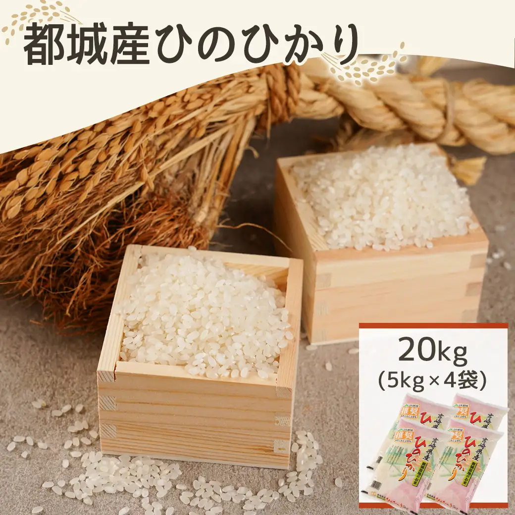 みやこんじょ育ち都城産ひのひかり20kg≪みやこんじょ特急便≫〔55-K701-Q〕_(都城市) 都城産 ひのひかり 20kg 5kg×4袋 田園 霧島裂罅水 土づくり こだわり 都城米 甘み 旨味 粘り 香り 米 旨味 白米 ごはん