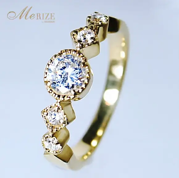 指輪 天然ダイヤモンド 0.35ct SIクラス Sylvie シルヴィー【K18 WG】r-182（KRP）O27-1411