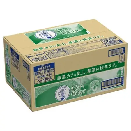 綾鷹カフェ濃い抹茶ラテ 440mlPET×24本_飲料・ドリンク  ジュース _【1473455】
