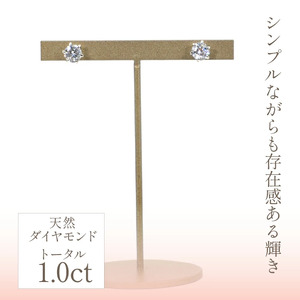 プラチナ　ダイヤ　ピアス　片耳0.5ct×2　管理番号686449　×1ペア 218-003