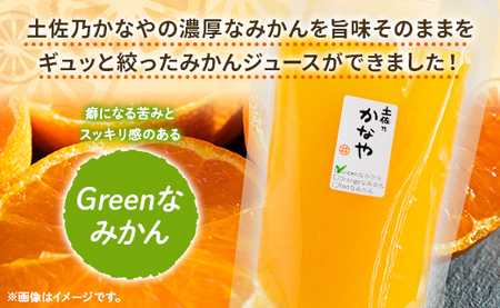 土佐乃かなやのみかんジュース Greenなみかん 合計48本 - 柑橘 ミカン 果物 フルーツ 濃厚 果汁 100％ ストレート 飲料 合同会社Benifare 高知県 香南市 be-0044