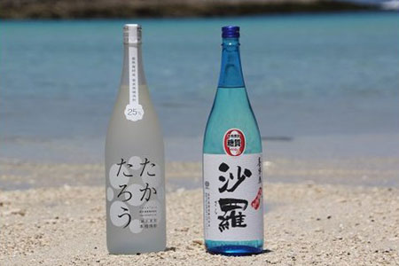黒糖焼酎一升瓶２本セット（たかたろう・沙羅）Ｃ-⑤
