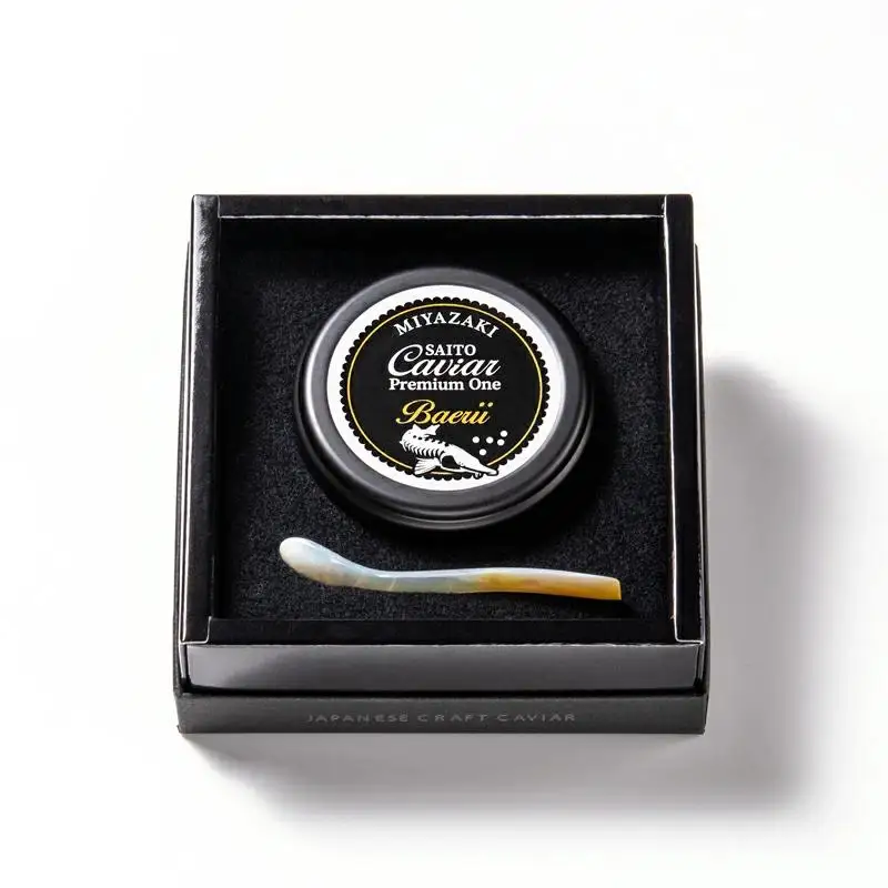 「SAITO CAVIAR PREMIUM ONE BAERII」20g　西都市オリジナルキャビア　鮎のよしの＜25-14a＞