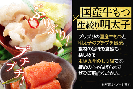 博多明太醤油もつ鍋セット（4～6人前） お取り寄せグルメ お取り寄せ 福岡 お土産 九州 福岡土産 取り寄せ グルメ 福岡県
