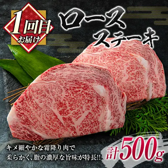 数量限定 3か月隔月 牛肉ステーキ定期便 ロース モモ ミスジ ステーキ 食べ比べ セット 総重量1.6kg以上_I27-25