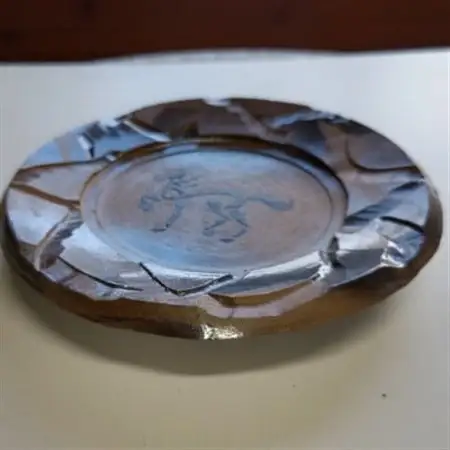 いすみ焼「焼締象形馬文皿」_雑貨・日用品 皿・椀 食器 _【1474228】