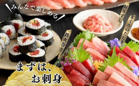 【 まぐろ 尽くし】 天然 本まぐろ 詰合せ 500g （ 中トロ 100g、 赤身 200g、 すきみ 200g） M020-022 冷凍 マグロ 【 まぐろ専門の卸問屋です 】