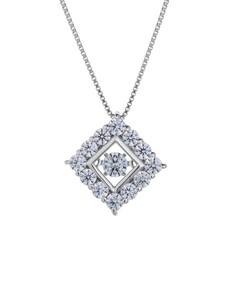 ダンシングストーンダイヤペンダント(ネックレス) プラチナ900 0.10ct (FTW-3831)