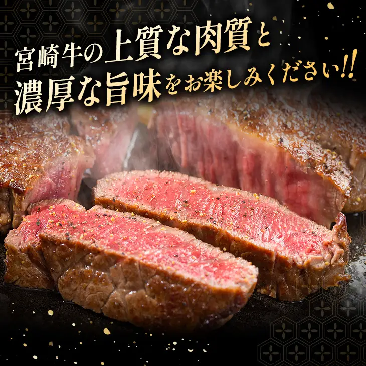 数量限定 10か月 お楽しみ 定期便 宮崎牛 ステーキ 堪能 セット 総重量4.3kg以上_UA1-25