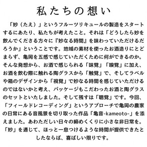 【五感で感じる京都・亀岡】天然紅葉イチゴの フルーツリキュール 「妙（たえ）」＋ 陶グラス 作品2点セット　オリジナルBGM付き