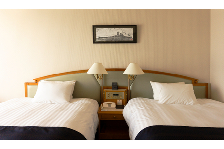 呉阪急ホテル コンセプトルーム「大和」1泊 朝食・夕食付プラン (2名様ご利用) ホテル 宿泊 洋室ツイン ツインルーム 宿泊券 宿 ペア宿泊券 1泊2食 旅行 チケット 国内旅行 広島県 呉市 ku148-002-r