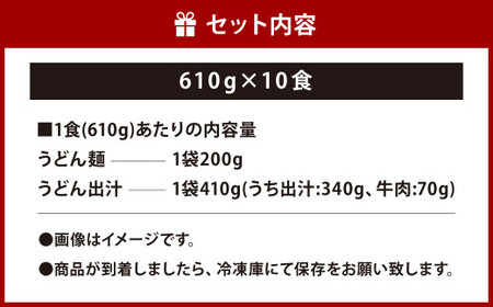 小倉名物 絶品肉うどん 10食セット