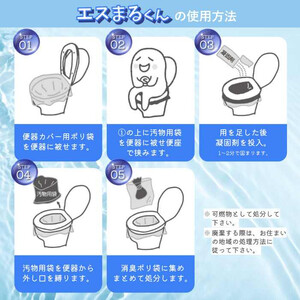 防災トイレ 非常用トイレセット エスまるくん【60回分×1箱】防災  [ANDV001]