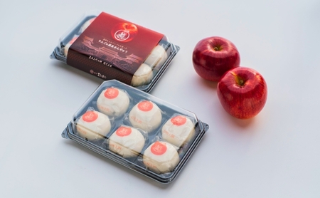 真田REDアップルを使ったりんごの温泉まんぢゅう 6個入　饅頭 まんじゅう 和菓子 別所温泉 りんご おかし お土産 名物 上田市 長野
