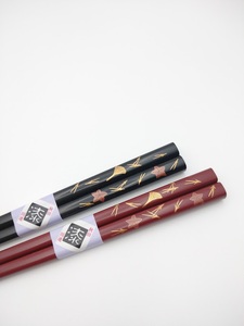 川連漆器 夫婦箸吹寄せ蒔絵木箱入 漆器 漆器 【(株)阿部健吉商店】[H5-5305]