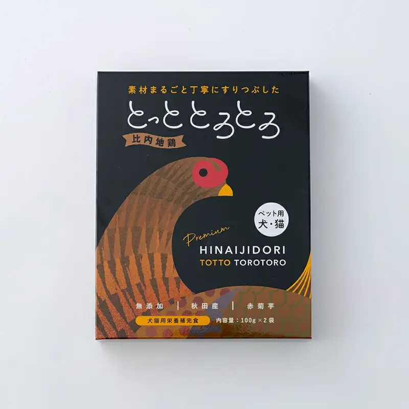 60P7804 【犬猫用栄養補完食】比内地鶏とっととろとろ4箱入り
