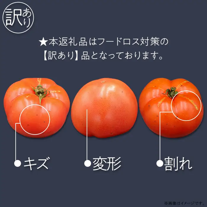 484【訳あり】茨城町産トマト 約2kg JA水戸