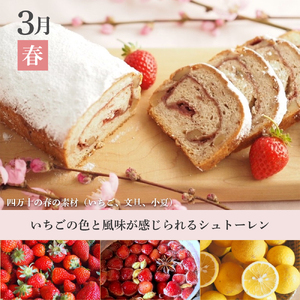 【年3回定期便】四万十の季節の素材を贅沢に使用した春夏冬 シュトーレン （3、7、12月上旬お届け） スイーツ お菓子 ケーキ パン ／ Sikg-Z08