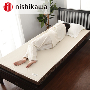 マットレス 西川 nishikawa 良圧ふとん ダブル サイズ 丸巻き ブラウン P303W マットレス